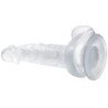 BAILE - DILDO REALISTA CON VENTOSA Y TESTÍCULOS 16,7 CM TRANSPARENTE