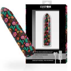 BALAS PERSONALIZADAS - BALA MAGNÉTICA RECARGABLE CON FORMA DE CALAVERA, 10 INTENSIDADES