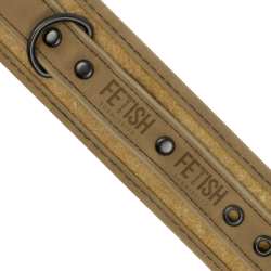ORIGEN FETISH SUBMISSIVE - PULSERAS DE TOBILLO DE CUERO VEGANO CON FORRO DE NEOPRENO