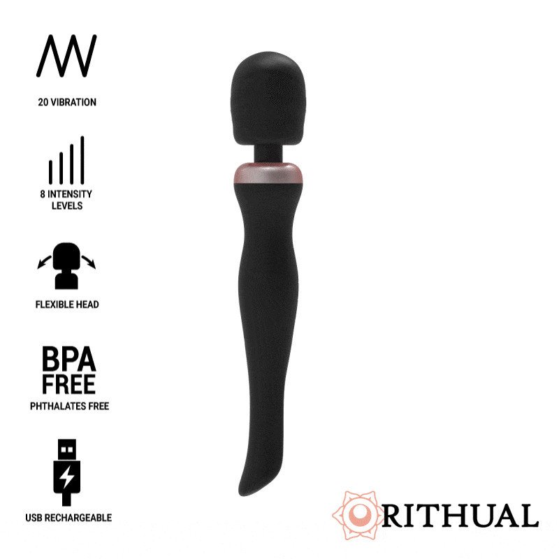 RITHUAL - PODEROSA VARITA RECARGABLE AKASHA 2.0 NEGRA