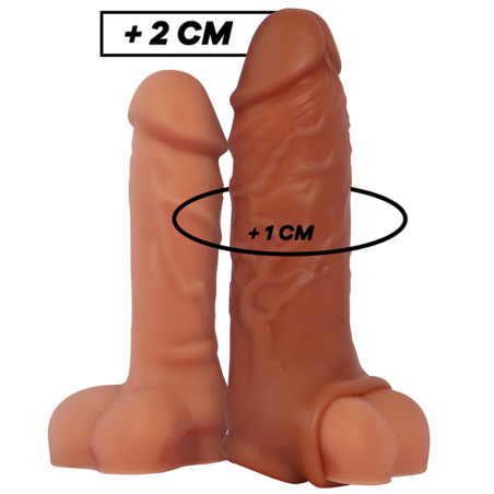 VIRILXL - AGRANDAMIENTO DE PENE DE SILICONA LÍQUIDA V9 MARRÓN
