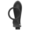 JUGUETES PARA ADICTOS - ANILLO PARA PENE CON CONTROL REMOTO, TAPÓN ANAL NEGRO RECARGABLE