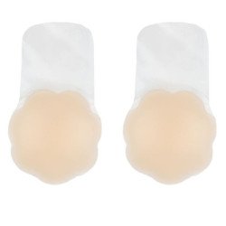 BYE-BRA - SUJETADOR DE PECHO CON EFECTO PUSH-UP, SILICONA NATURAL, TALLA XL