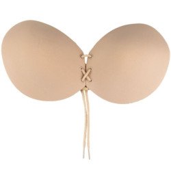 BYE-BRA - SUJETADOR ADHESIVO ENTRELAZADO BEIGE COPA C