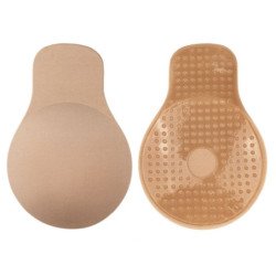 BYE-BRA - SUJETADOR PUSH-UP DE TELA BEIGE TALLA XL