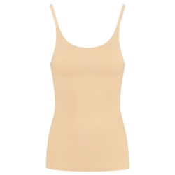 BYE-BRA - CAMISETA DE CONTROL LIGERO INVISIBLE BEIGE TALLA M