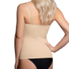 BYE-BRA - CAMISETA DE CONTROL LIGERO INVISIBLE BEIGE TALLA L