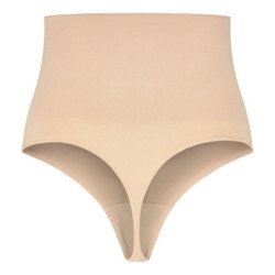 BYE-BRA - FAJA SIN COSTURAS ESTILO TANGA BEIGE TALLA XL