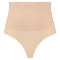 BYE-BRA - FAJA SIN COSTURAS ESTILO TANGA BEIGE TALLA XL