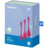 SATISFYER - YONI POWER 1 KIT DE ENTRENAMIENTO ROJO
