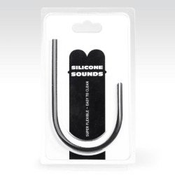 TOTALMENTE NEGRO - SONDA URETRAL DE SILICONA DE 10 MM
