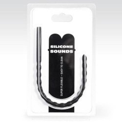 TOTALMENTE NEGRO - SONDA URETRAL DE SILICONA DE 8/10 MM