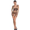 PASIÓN - BODY STOCKING PARA MUJER BS089 NEGRO TALLA ÚNICA