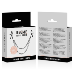 BEGME - PINZAS PARA PEZONES EDICIÓN ROJA CON CADENA