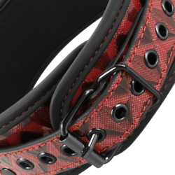 BEGME - COLLAR EDICIÓN ROJA CON PINZAS PARA PEZONES Y FORRO DE NEOPRENO
