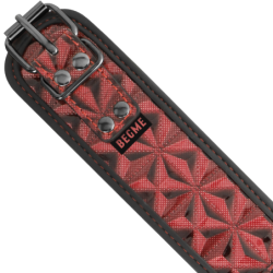 BEGME - COLLAR EDICIÓN ROJA CON PINZAS PARA PEZONES Y FORRO DE NEOPRENO