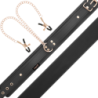 COQUETTE CHIC DESIRE - COLLAR CON PINZAS PARA PEZONES DE FANTASÍA CON FORRO DE NEOPRENO