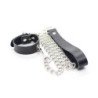 OHMAMA FETISH - COLLAR PARA PENE Y CORREA PIEL CON CADENA METALICA