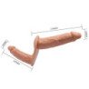 BAILE - DILDOS DOBLES ULTRA APASIONADOS CON ARNÉS