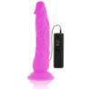 DIVERSIA - DILDO FLEXIBLE CON VIBRACION LILA 21 CM -O- 4.9 CM