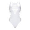 LEG AVENUE - BODY TANGA RACERBACK BLANCO