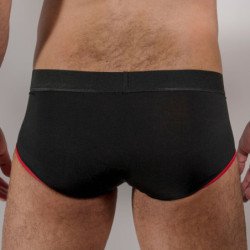 MACHO - MS24R CALZONCILLO BRIEF DARK ROJO L