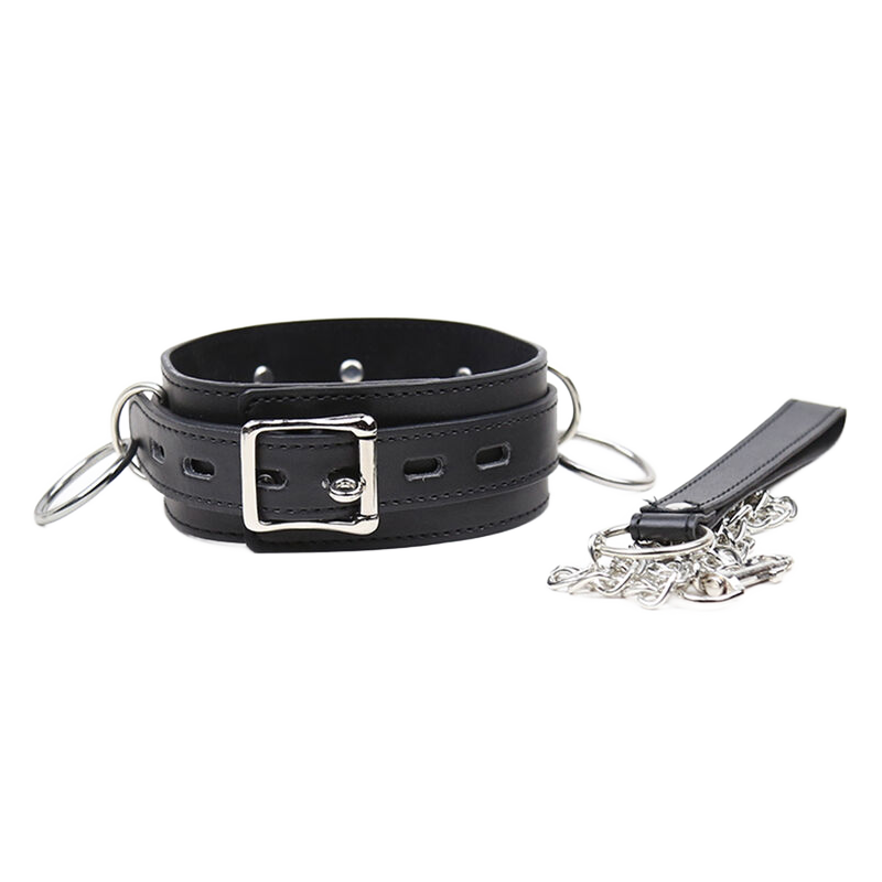OHMAMA FETISH - COLLAR DE SUMISIÓN CON 3 ANILLOS