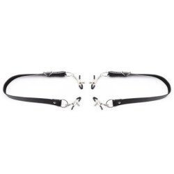 OHMAMA FETISH - PINZAS PARA EL CLÍTORIS CON CORREAS PARA LAS PIERNAS