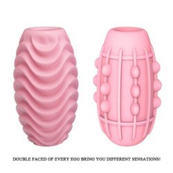 PRETTY LOVE - HUEVO MASTURBADOR ROSA DE DOBLE CARA