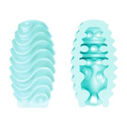 PRETTY LOVE - HUEVO MASTURBADOR DE DOBLE CARA TURQUESA