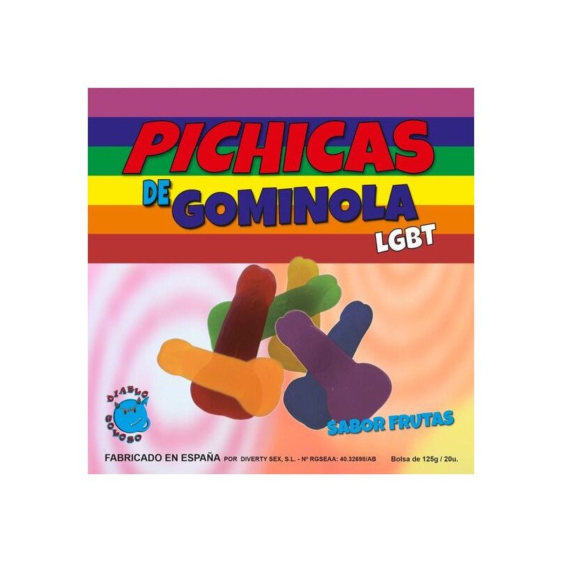 ORGULLO - GOMITAS CON FORMA DE PENE LGBT
