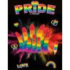 ORGULLO - DILDO CON LA BANDERA LGBT DE 15 CM