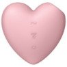 SATISFYER - CUTIE HEART ESTIMULADOR Y VIBRADOR ROSA