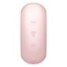 SATISFYER - PRO TO GO 3 ESTIMULADOR Y VIBRADOR DOBLE ROSA