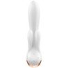 SATISFYER - DOUBLE FLEX VIBRADOR APP BLANCO