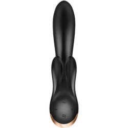 SATISFYER - DOUBLE FLEX VIBRADOR APP NEGRO