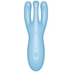 SATISFYER - THREESOME 4 VIBRADOR APP AZUL