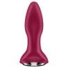 SATISFYER - ROTATOR PLUG 2+ PLUG VIBRADOR APP ROJO
