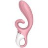 SATISFYER - HUG ME VIBRADOR RABBIT APP ROSA