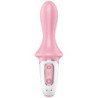 SATISFYER - AIR PUMP BOOTY 5+ VIBRADOR ANAL INFLABLE ROSA
