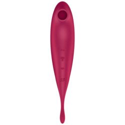 SATISFYER - TWIRLING PRO+ ESTIMULADOR Y VIBRADOR APP ROJO