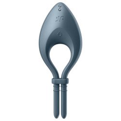 SATISFACTOR - APLICACIÓN DE VIBRADOR DE ANILLO BULLSEYE GRIS