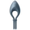 SATISFACTOR - APLICACIÓN DE VIBRADOR DE ANILLO BULLSEYE GRIS