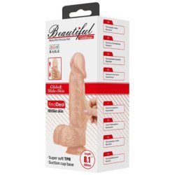 BAILE - HERMOSO ENCUENTRO CATOBLEPAS DILDO FLEXIBLE REALISTA 20.6 CM NATURAL