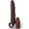 FANTASY X- TENSIONS - EXTENSIÓN DE RIBETES CON CORREA 17,78 CM MARRÓN