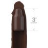 FANTASY X- TENSIONS - EXTENSIÓN DE RIBETES CON CORREA 17,78 CM MARRÓN