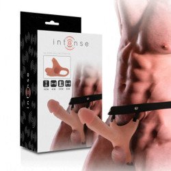INTENSO - ARNÉS HUECO CON DILDO DE SILICONA 16 X 3,5 CM