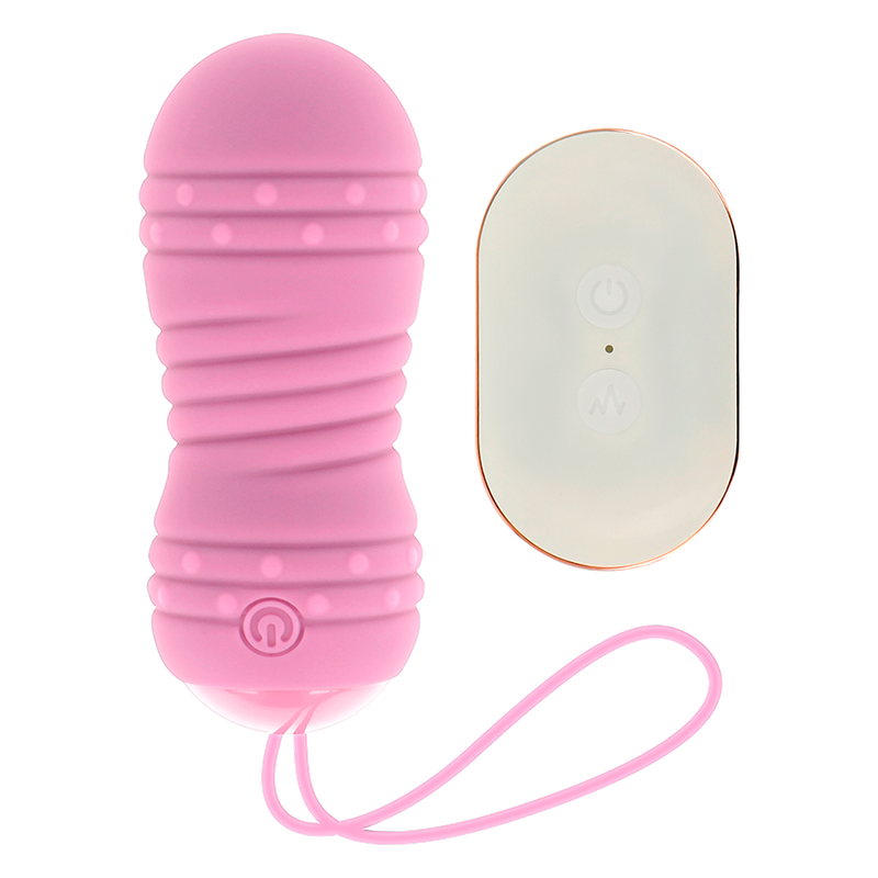 OHMAMA - HUEVO CON CONTROL REMOTO, 7 MODOS DE ROTACIÓN, ROSA