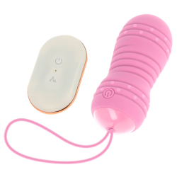 OHMAMA - HUEVO CON CONTROL REMOTO, 7 MODOS DE ROTACIÓN, ROSA
