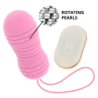 OHMAMA - HUEVO CON CONTROL REMOTO, 7 MODOS DE ROTACIÓN, ROSA